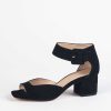 Shoes Pelle Moda | Uliss Suede Sandal Black Suede