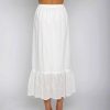 Apparel Central Park West | Agnes Eyelet Skirt White