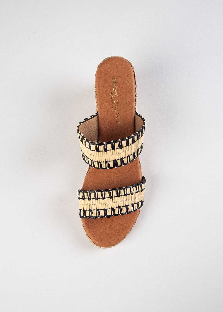 Shoes Andre Assous | Nolita Espadrille Wedge Black