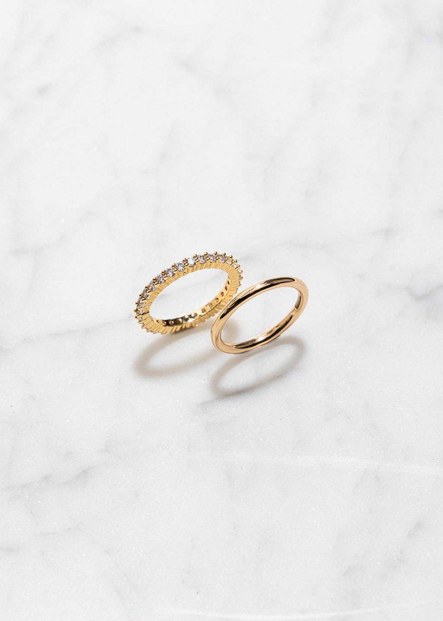 Accessories Lili Claspe | Colette Ring Set Gold
