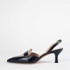 Shoes Fabio Rusconi | Leather Slingback Pump Black