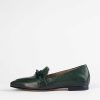 Shoes L'idea by Lori | Pointed Toe Loafer With Chain Forest Leather