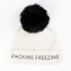 Accessories Mitchies | F*Cking Freezing Beanie White