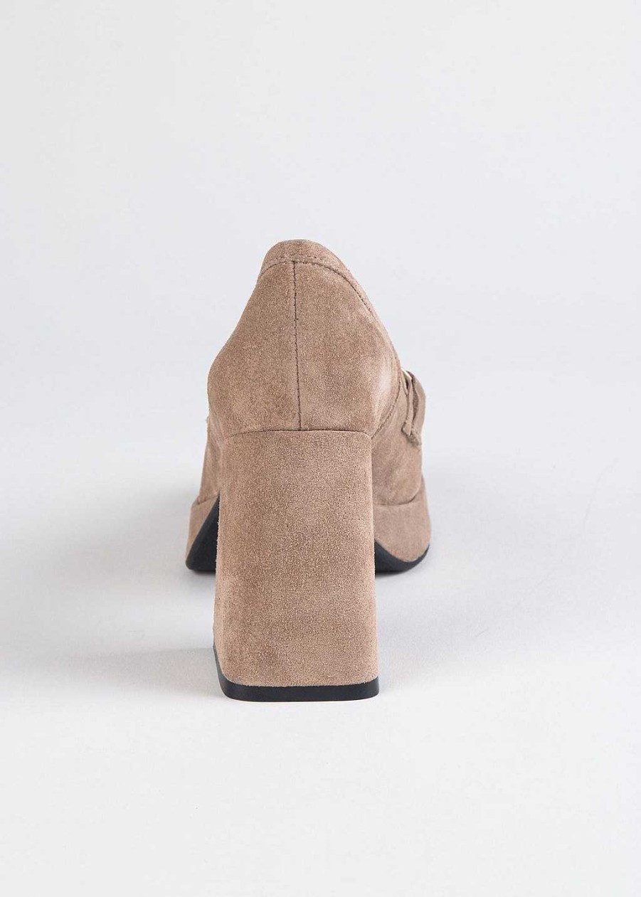 Shoes L'idea by Lori | Suede Heeled Loafer Corda Suede