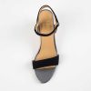 Shoes L'idea by Lori | Alba Espadrille Wedge Black Suede