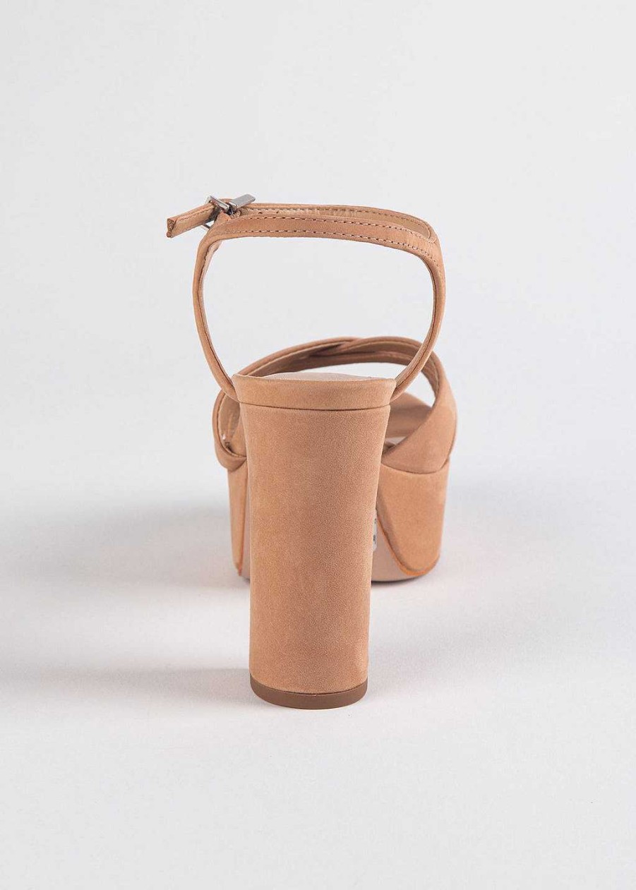 Shoes Schutz | Keefa Platform Sandal Honey Beige Suede