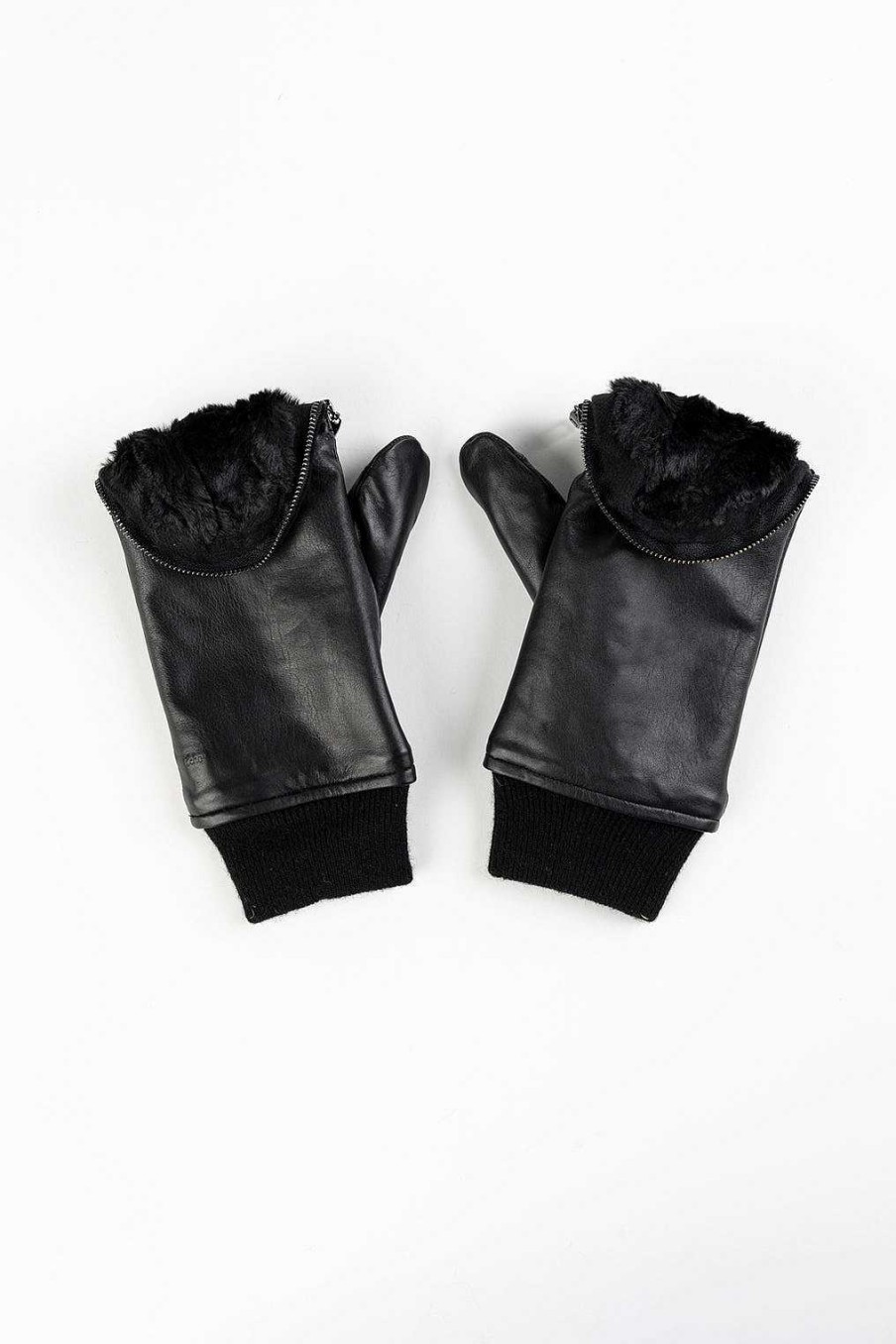 Accessories Echo | Zip Top Leather Glove S