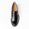 Shoes L'idea by Lori | Heeled Penny Loafer Black Leather
