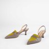 Shoes Fabio Rusconi | Leather Slingback Pump Grey