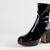 Shoes Silent D | Otto Platform Boot Black Patent