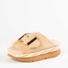 Shoes 4CCCCees | Mellow Laze Shearling Sandal Sand Suede
