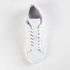 Shoes L'idea by Lori | Leather Sneaker With Stripe Clean White