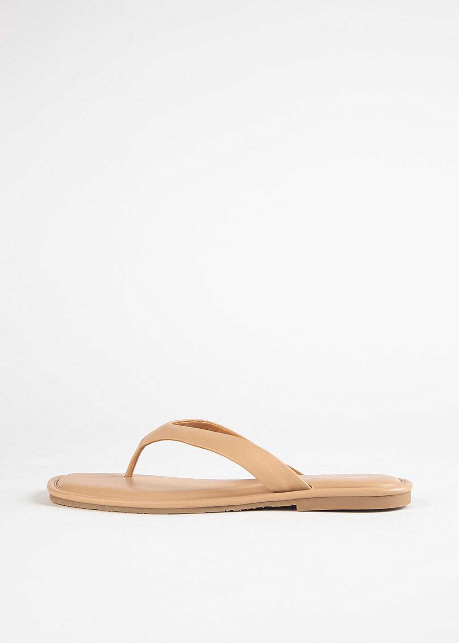 Shoes Yellow Box | Durham Flat Sandal Natural
