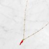 Accessories Armitage Avenue | Corniciello Necklace Red
