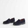 Shoes L'idea by Lori | Suede Penny Loafer Navy Suede