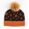 Accessories Mitchies | Monogram Pattern Beanie Brown Multi