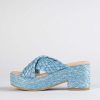 Shoes Beach By Matisse | Reflection Criss Cross Raffia Slide Sky